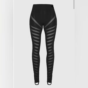 High Waisted Knitted Spiral Contour Leggings